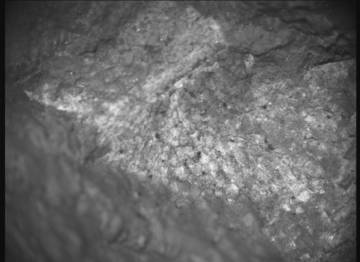 Foto de Marte da câmera SHERLOC_ACI