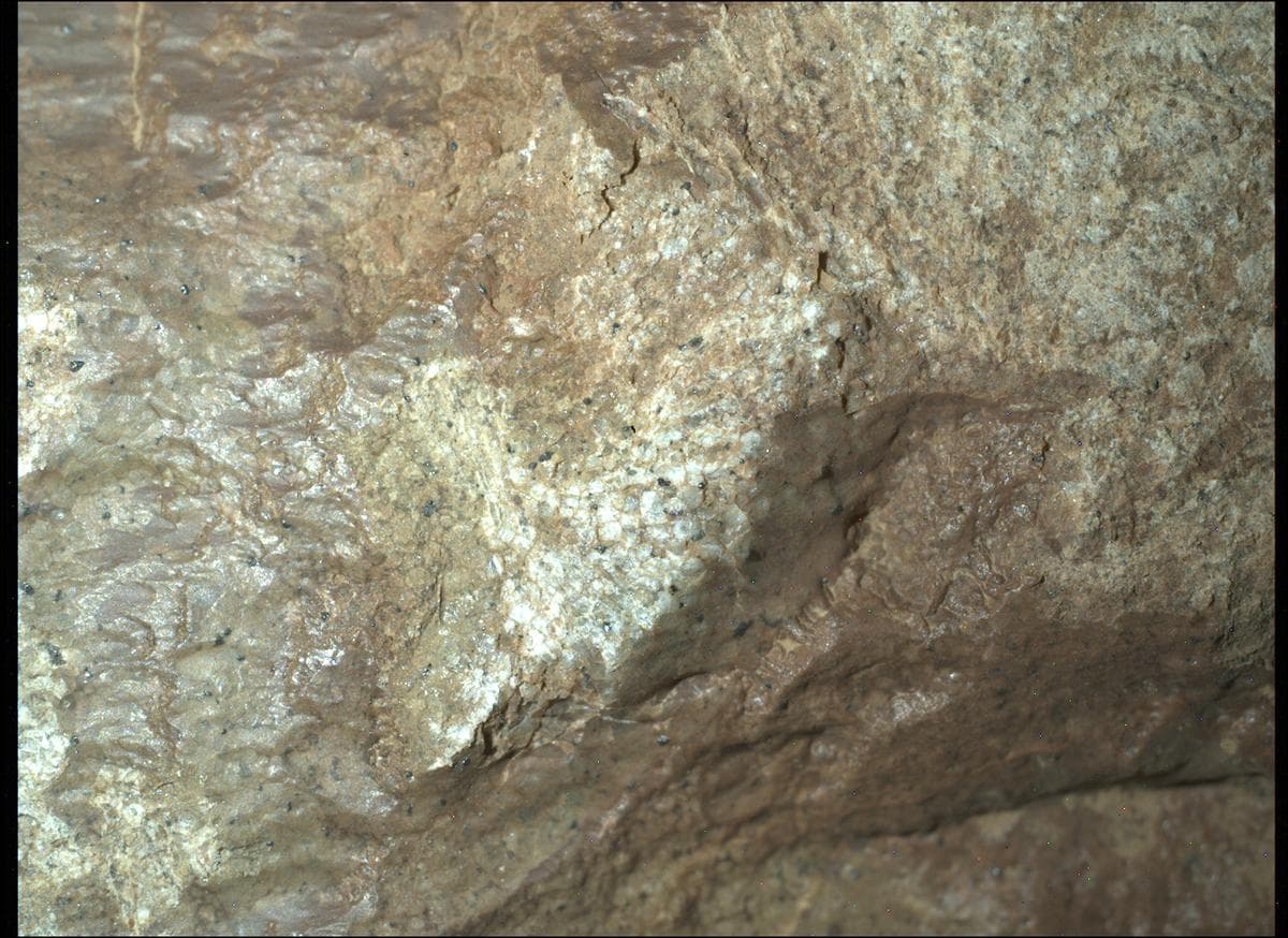 Foto de Marte da câmera SHERLOC_WATSON