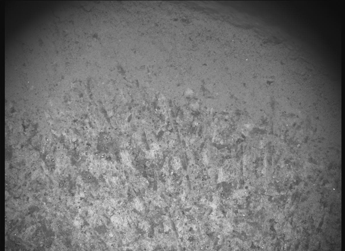 Foto de Marte da câmera SHERLOC_ACI