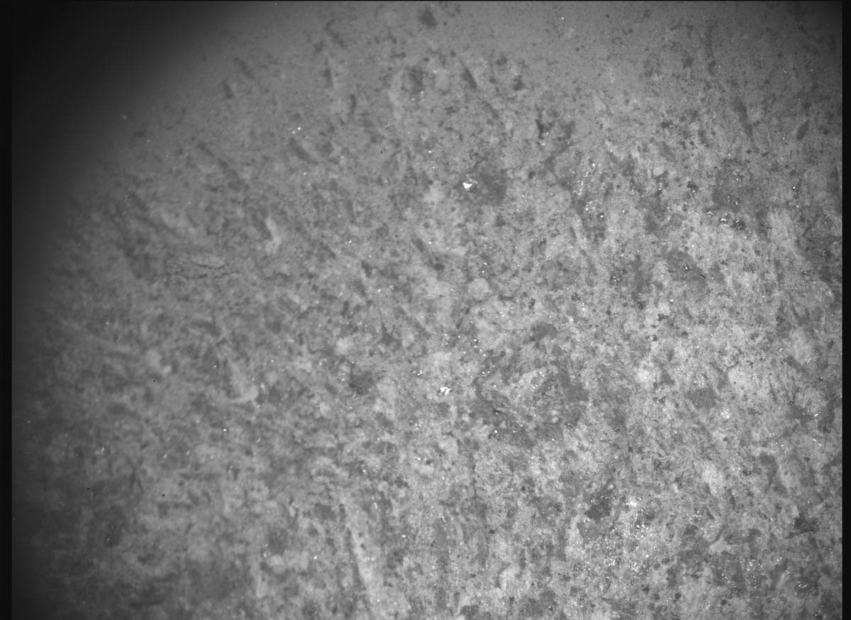 Foto de Marte da câmera SHERLOC_ACI