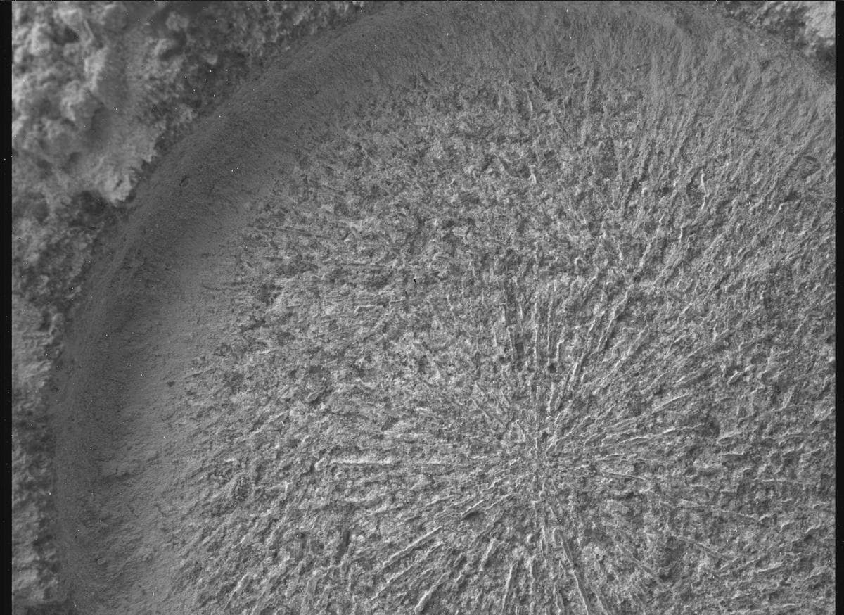 Foto de Marte da câmera SHERLOC_WATSON