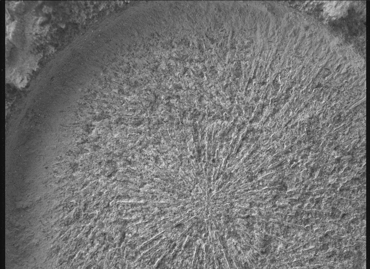 Foto de Marte da câmera SHERLOC_WATSON