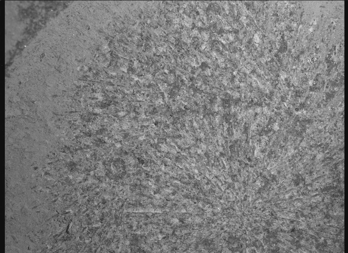 Foto de Marte da câmera SHERLOC_WATSON