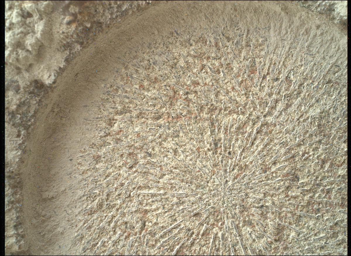 Foto de Marte da câmera SHERLOC_WATSON