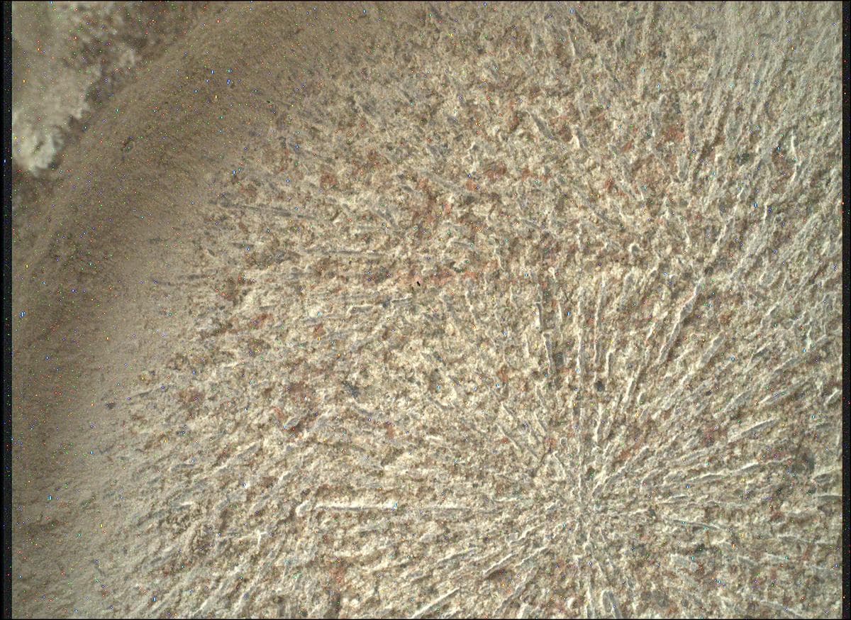 Foto de Marte da câmera SHERLOC_WATSON