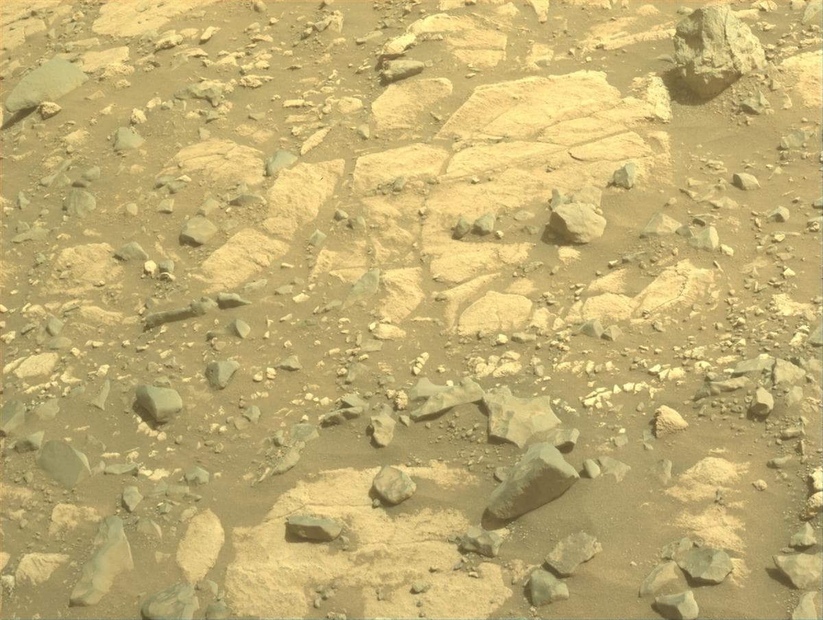 Mars image captured by FRONT_HAZCAM_LEFT_A on Perseverance