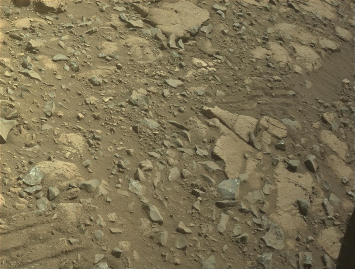 Mars image captured by FRONT_HAZCAM_LEFT_A on Perseverance