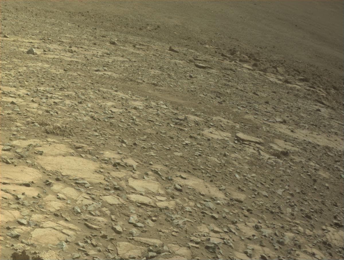 Mars image captured by FRONT_HAZCAM_LEFT_A on Perseverance
