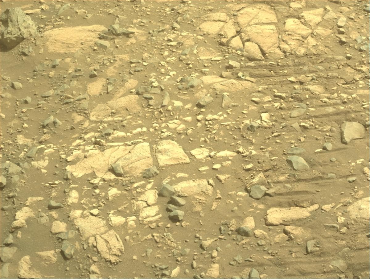 Mars image captured by FRONT_HAZCAM_RIGHT_A on Perseverance