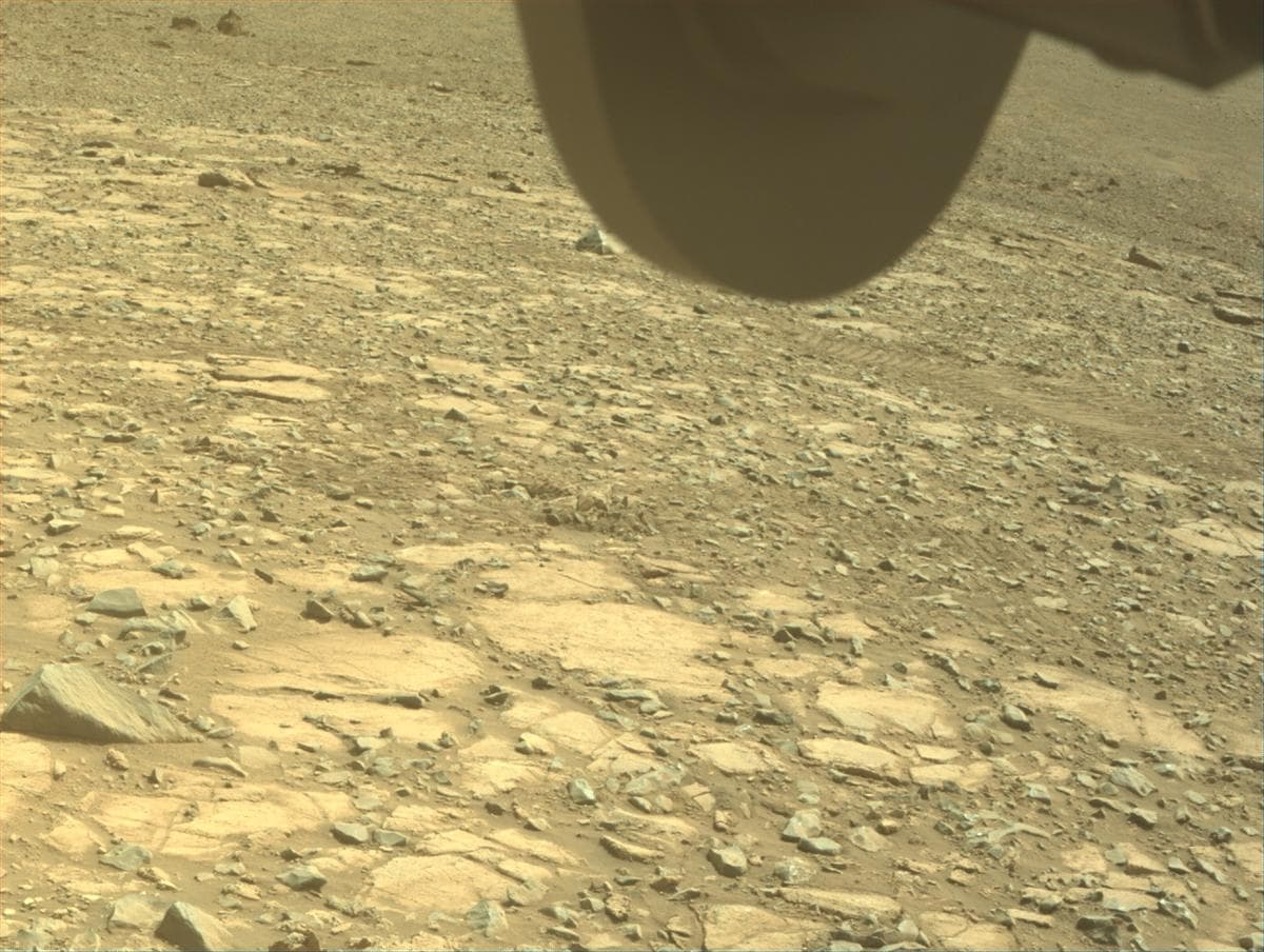 Mars image captured by FRONT_HAZCAM_RIGHT_A on Perseverance
