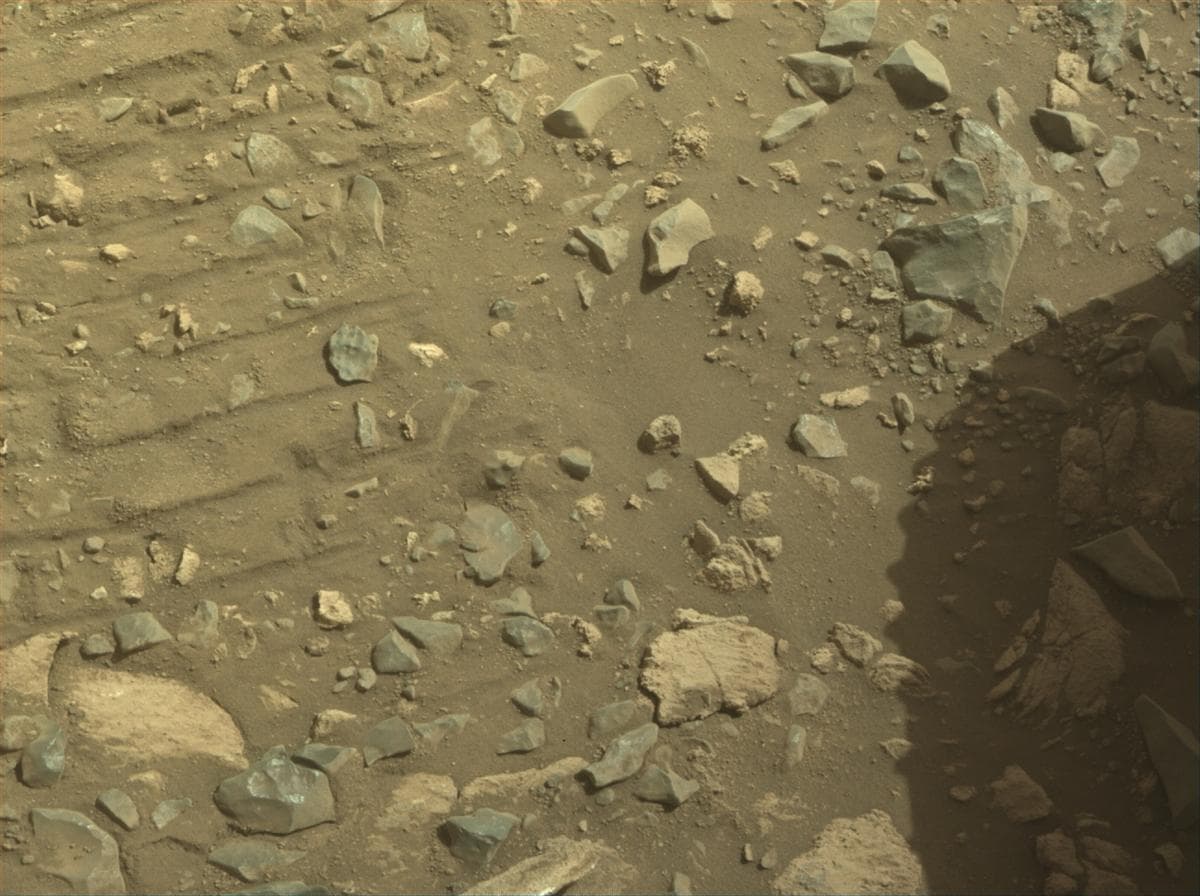 Mars image captured by FRONT_HAZCAM_RIGHT_A on Perseverance
