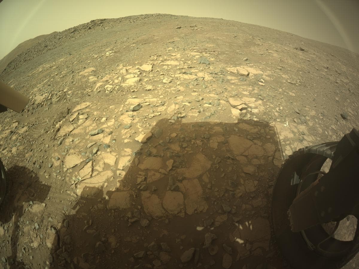 Mars image captured by REAR_HAZCAM_RIGHT on Perseverance