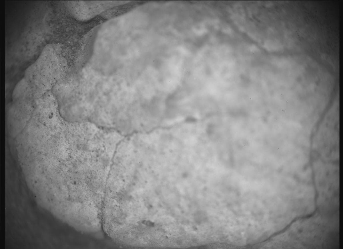 Mars image captured by SHERLOC_ACI on Perseverance