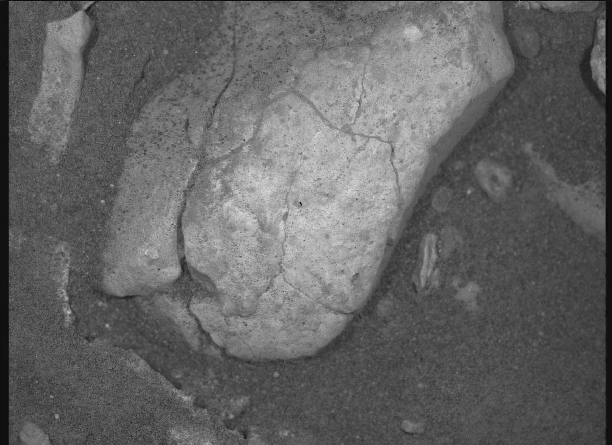 Mars image captured by SHERLOC_WATSON on Perseverance