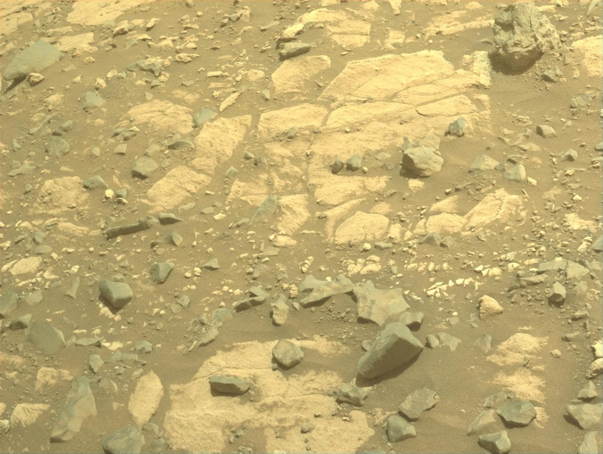 Mars image captured by FRONT_HAZCAM_LEFT_A on Perseverance