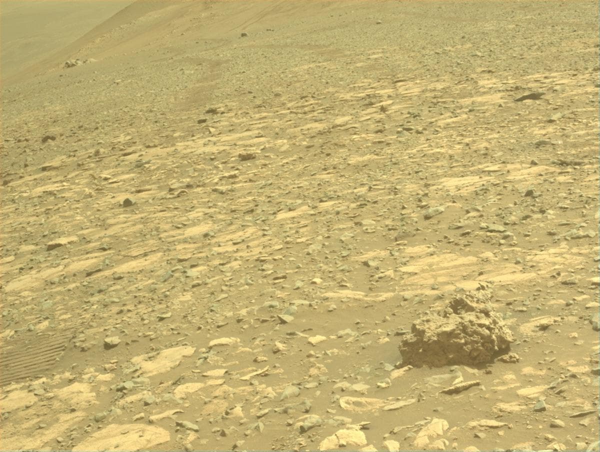 Mars image captured by FRONT_HAZCAM_LEFT_A on Perseverance