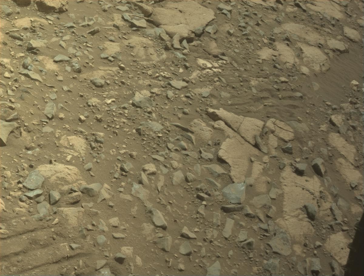 Mars image captured by FRONT_HAZCAM_LEFT_A on Perseverance