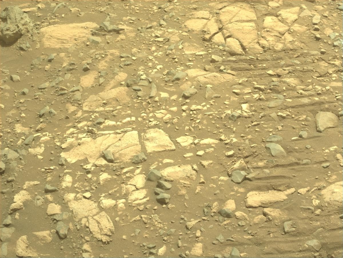Mars image captured by FRONT_HAZCAM_RIGHT_A on Perseverance