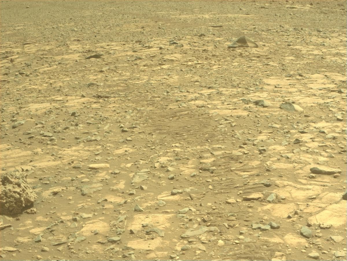 Mars image captured by FRONT_HAZCAM_RIGHT_A on Perseverance