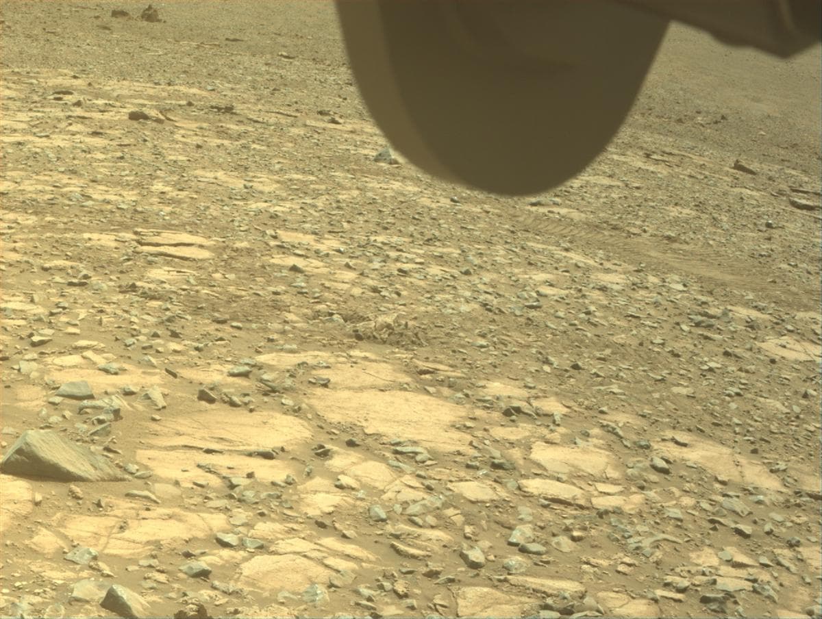 Mars image captured by FRONT_HAZCAM_RIGHT_A on Perseverance
