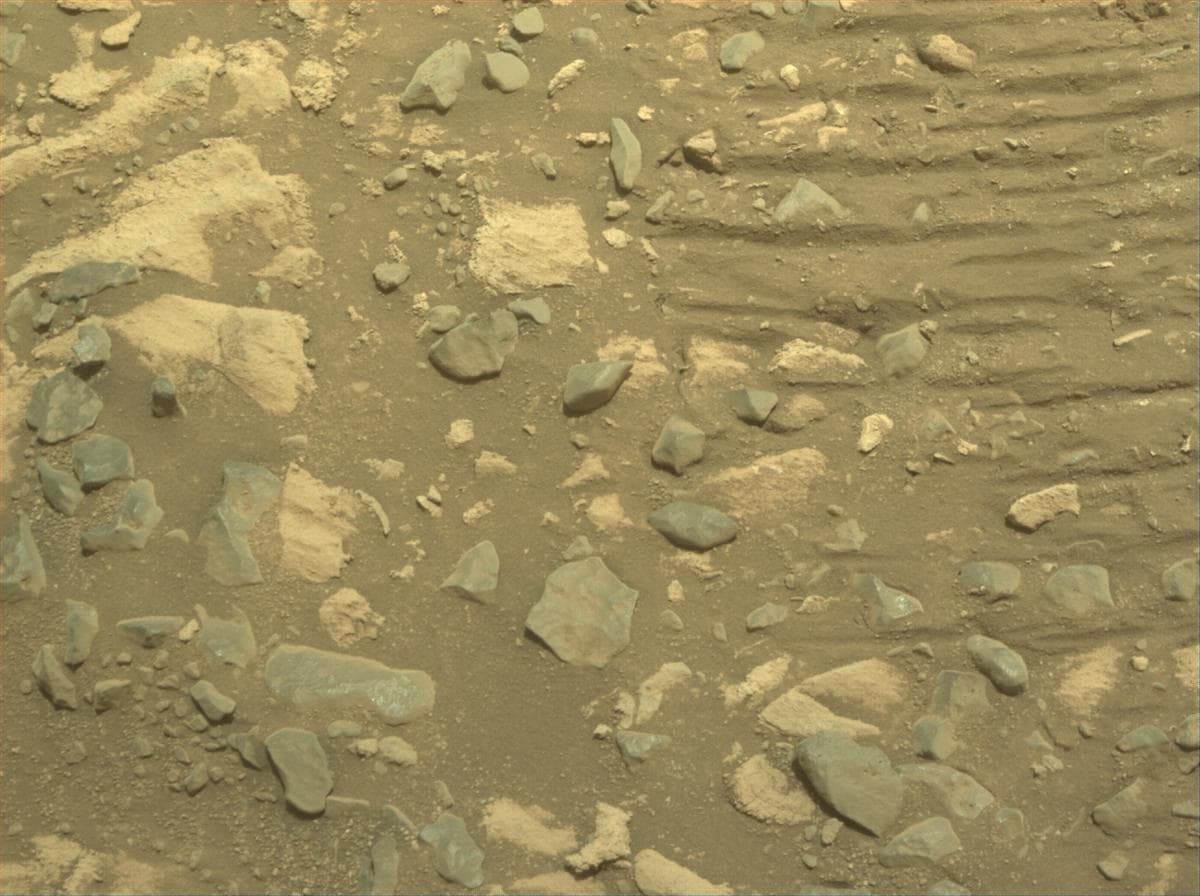 Mars image captured by FRONT_HAZCAM_RIGHT_A on Perseverance