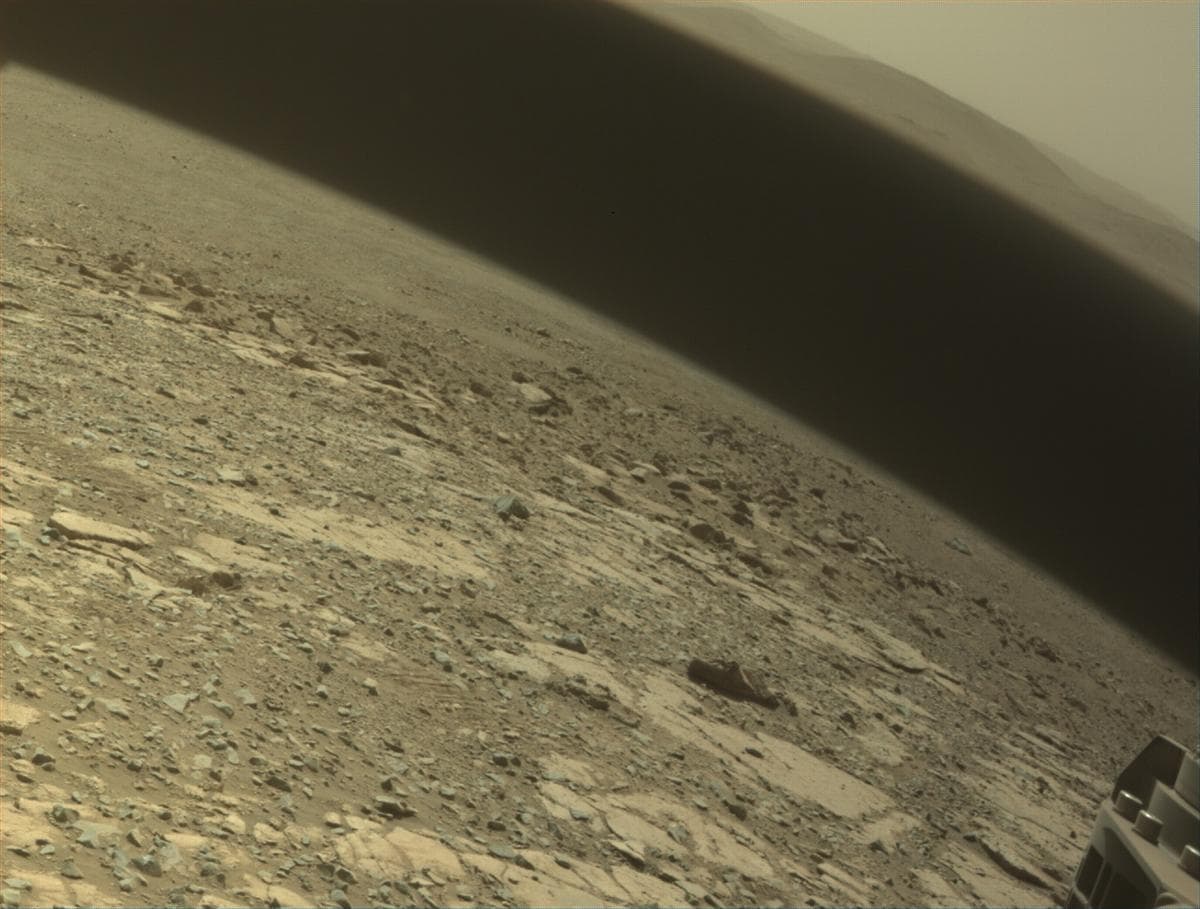 Mars image captured by FRONT_HAZCAM_RIGHT_A on Perseverance