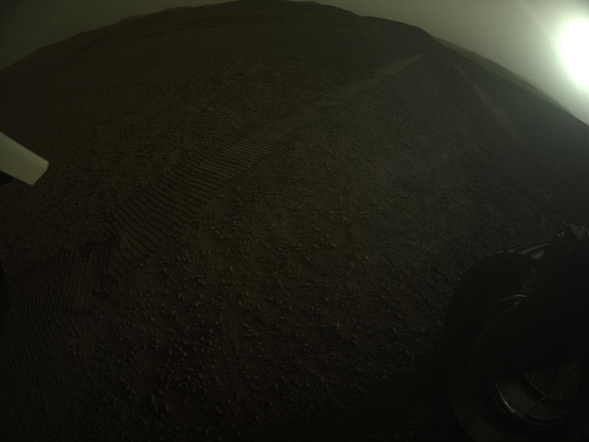 Mars image captured by REAR_HAZCAM_RIGHT on Perseverance