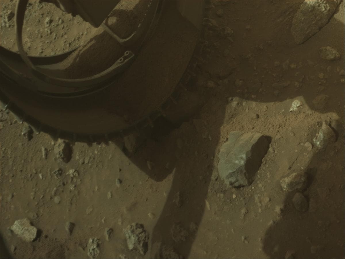 Mars image captured by FRONT_HAZCAM_LEFT_A on Perseverance