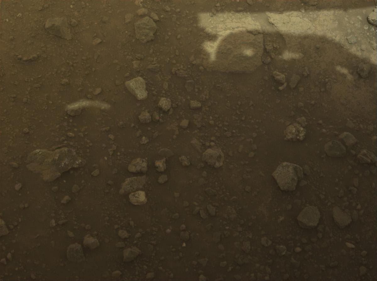 Mars image captured by FRONT_HAZCAM_LEFT_A on Perseverance