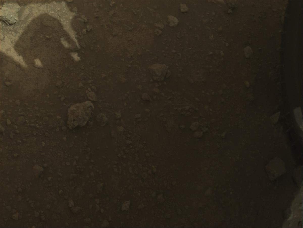Mars image captured by FRONT_HAZCAM_LEFT_A on Perseverance