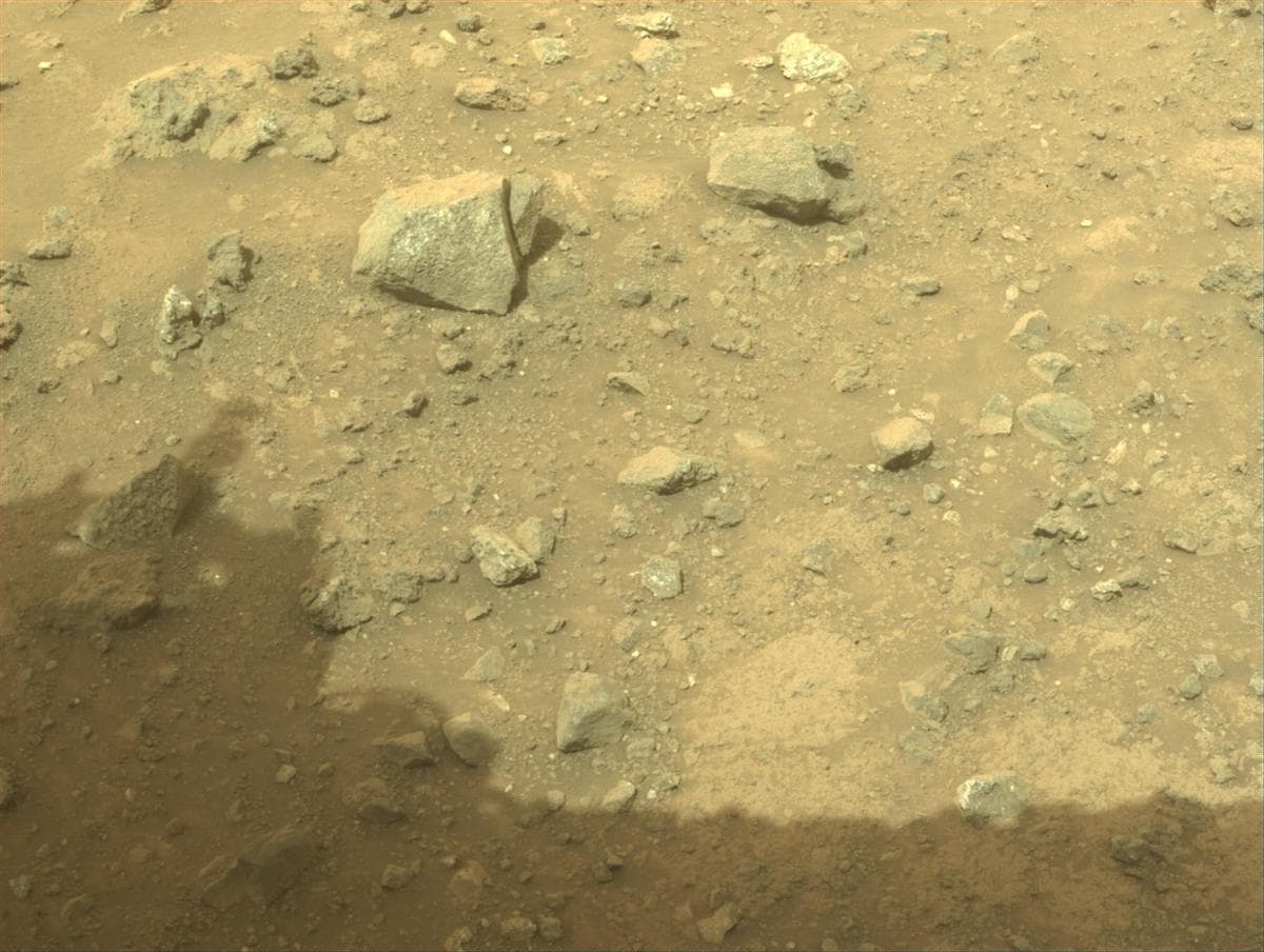 Mars image captured by FRONT_HAZCAM_RIGHT_A on Perseverance
