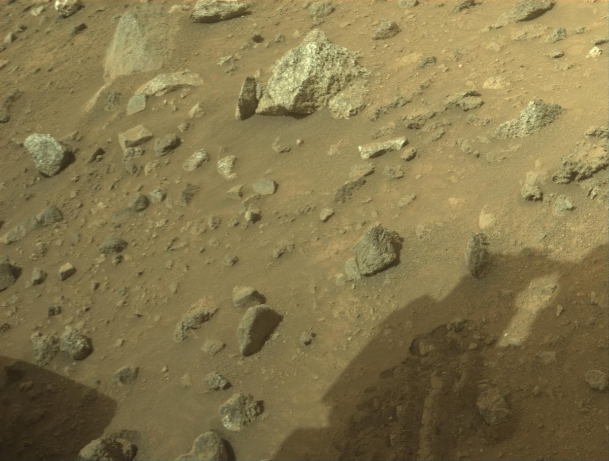 Mars image captured by FRONT_HAZCAM_RIGHT_A on Perseverance