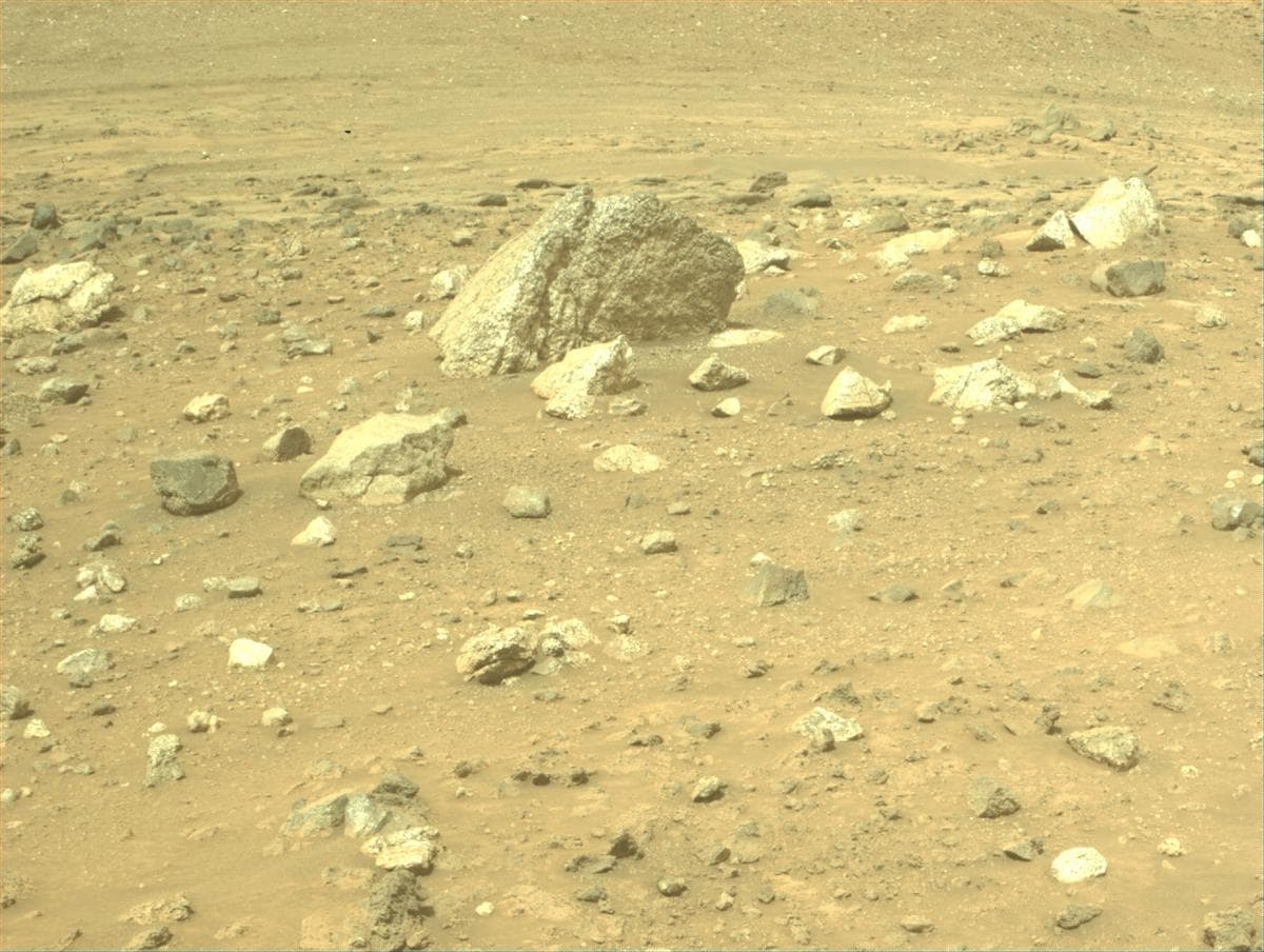 Mars image captured by FRONT_HAZCAM_RIGHT_A on Perseverance