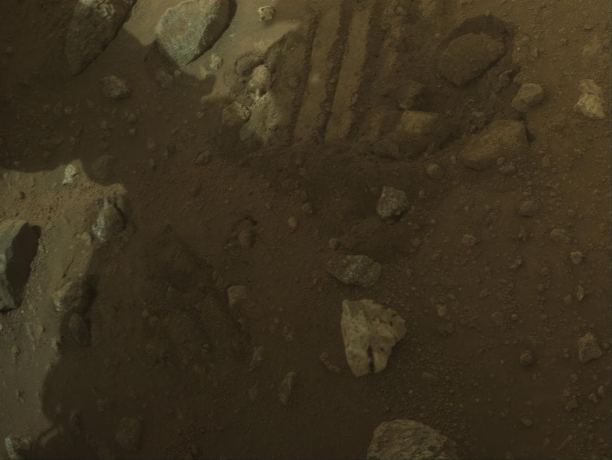 Mars image captured by FRONT_HAZCAM_RIGHT_A on Perseverance