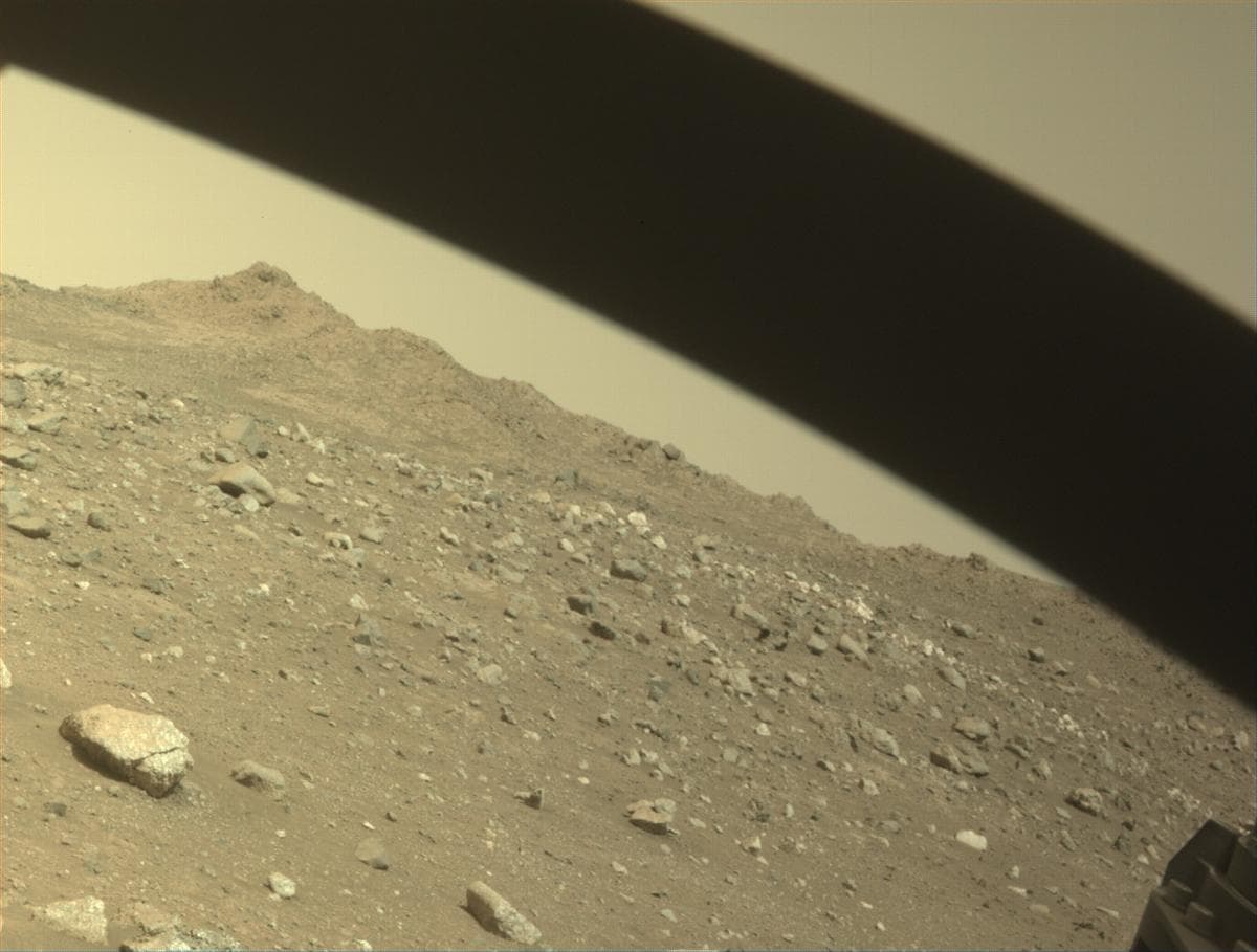 Mars image captured by FRONT_HAZCAM_RIGHT_A on Perseverance