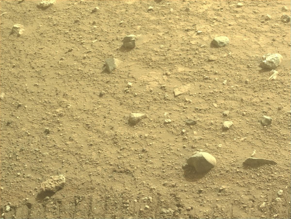 Mars image captured by FRONT_HAZCAM_LEFT_A on Perseverance