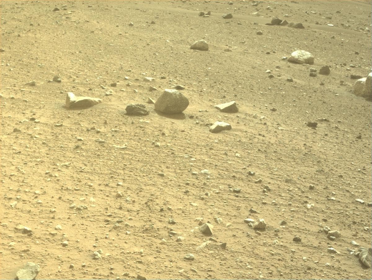 Mars image captured by FRONT_HAZCAM_LEFT_A on Perseverance