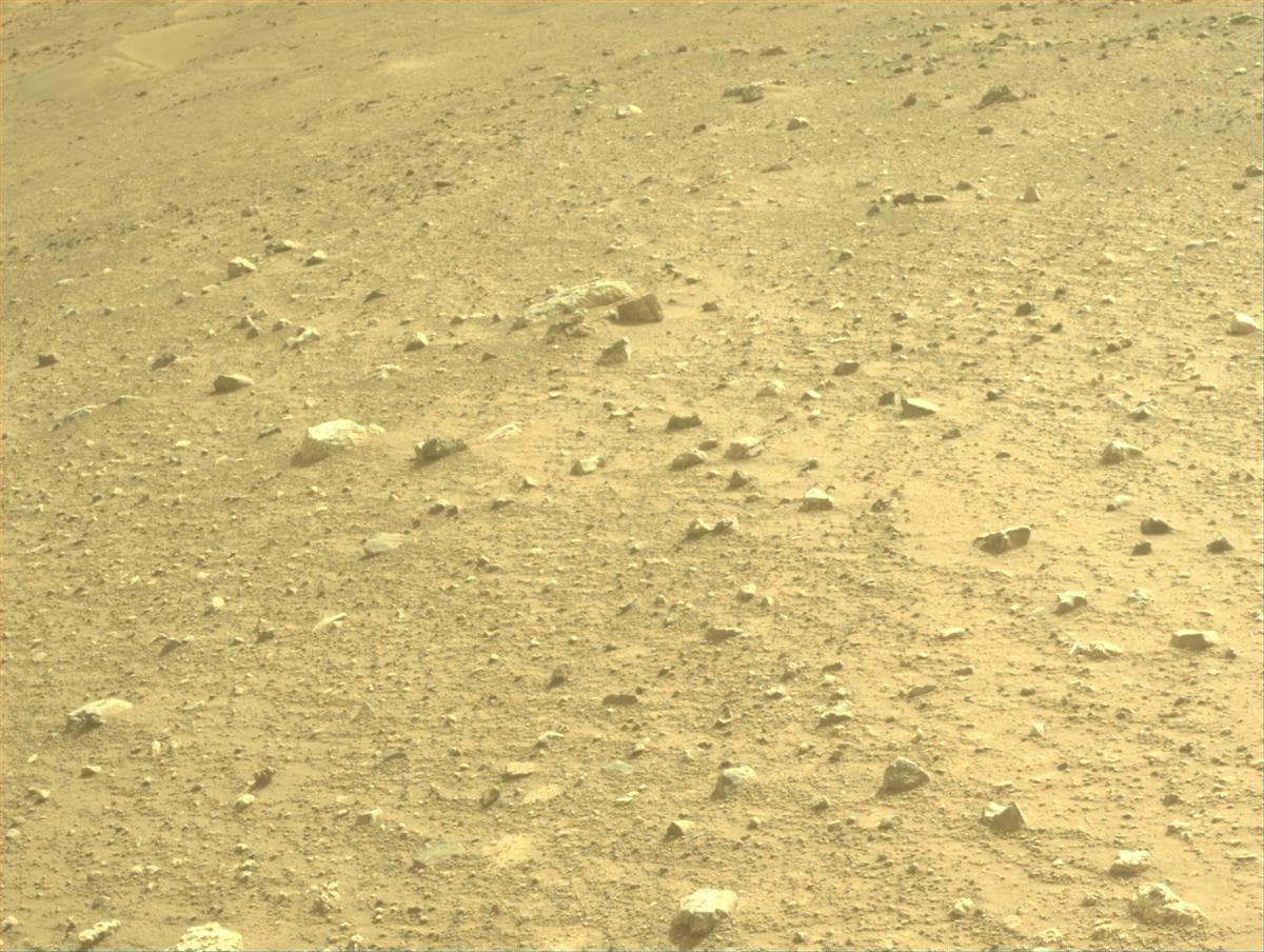 Mars image captured by FRONT_HAZCAM_LEFT_A on Perseverance