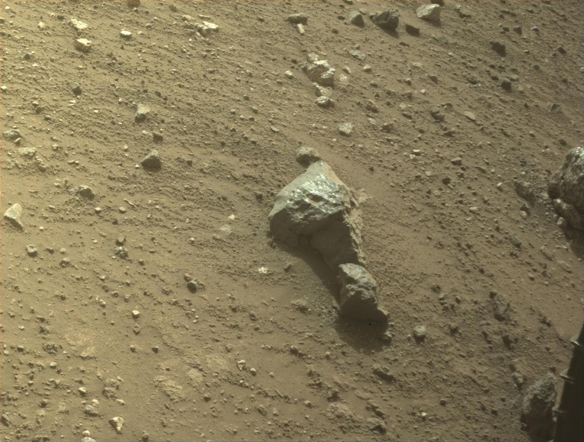 Mars image captured by FRONT_HAZCAM_LEFT_A on Perseverance