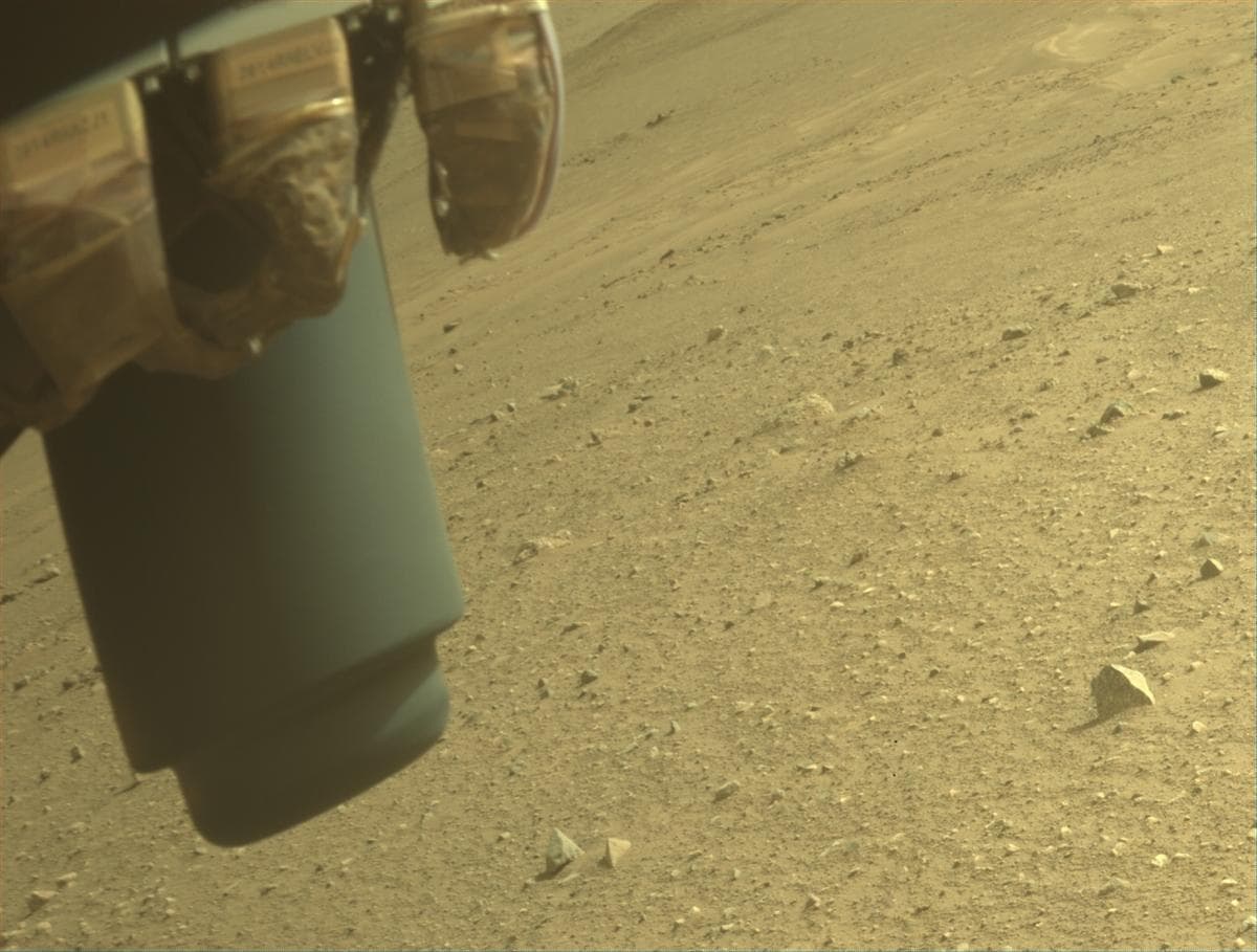 Mars image captured by FRONT_HAZCAM_LEFT_A on Perseverance