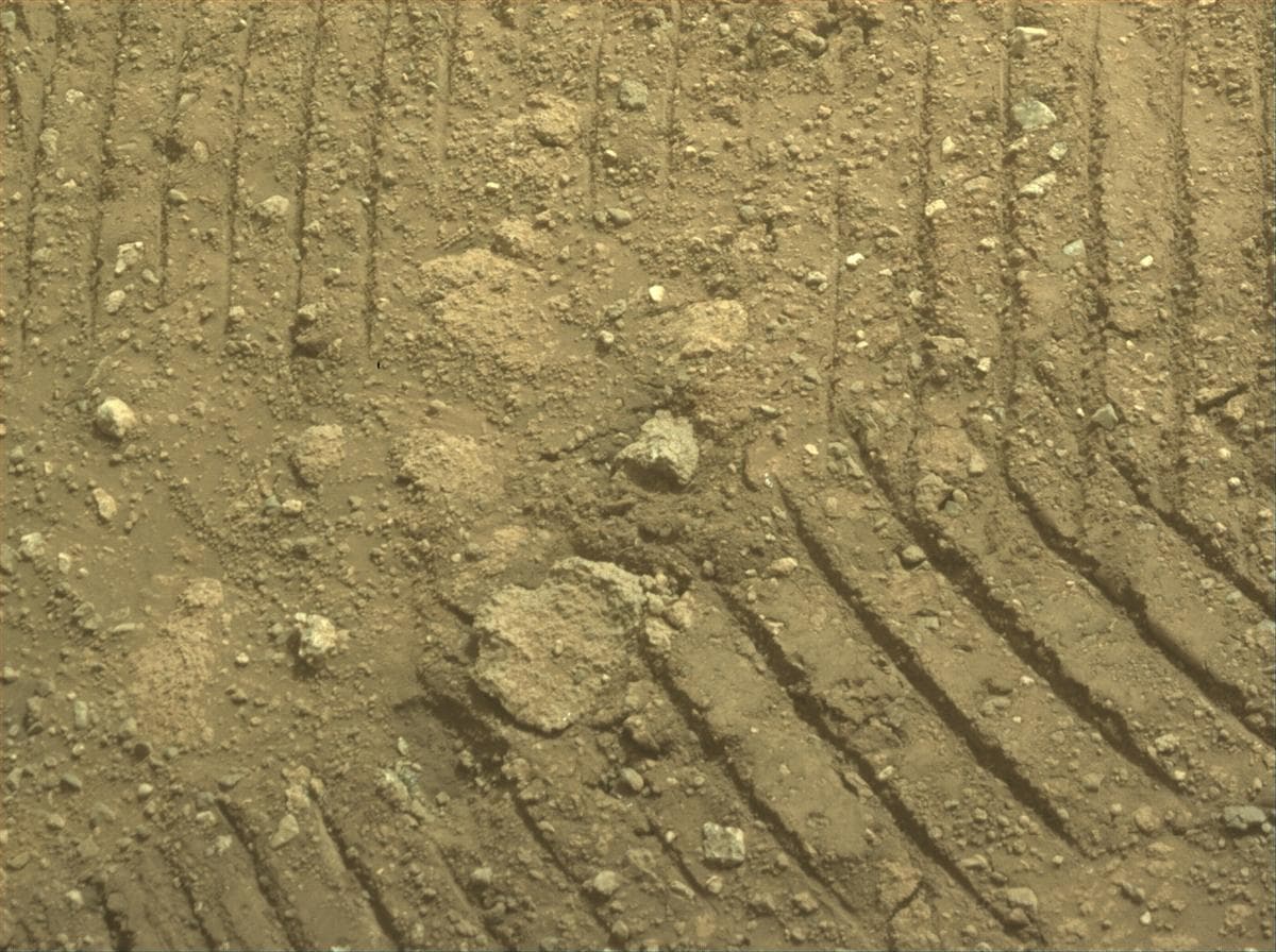 Mars image captured by FRONT_HAZCAM_LEFT_A on Perseverance