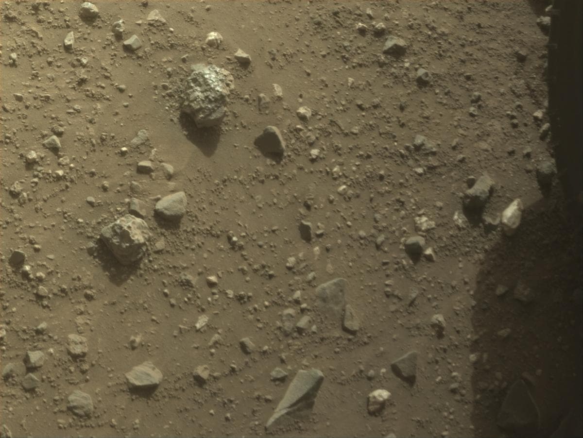 Mars image captured by FRONT_HAZCAM_LEFT_A on Perseverance