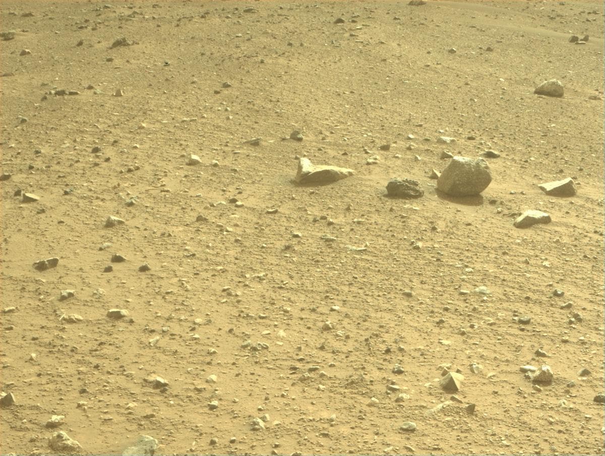 Mars image captured by FRONT_HAZCAM_RIGHT_A on Perseverance