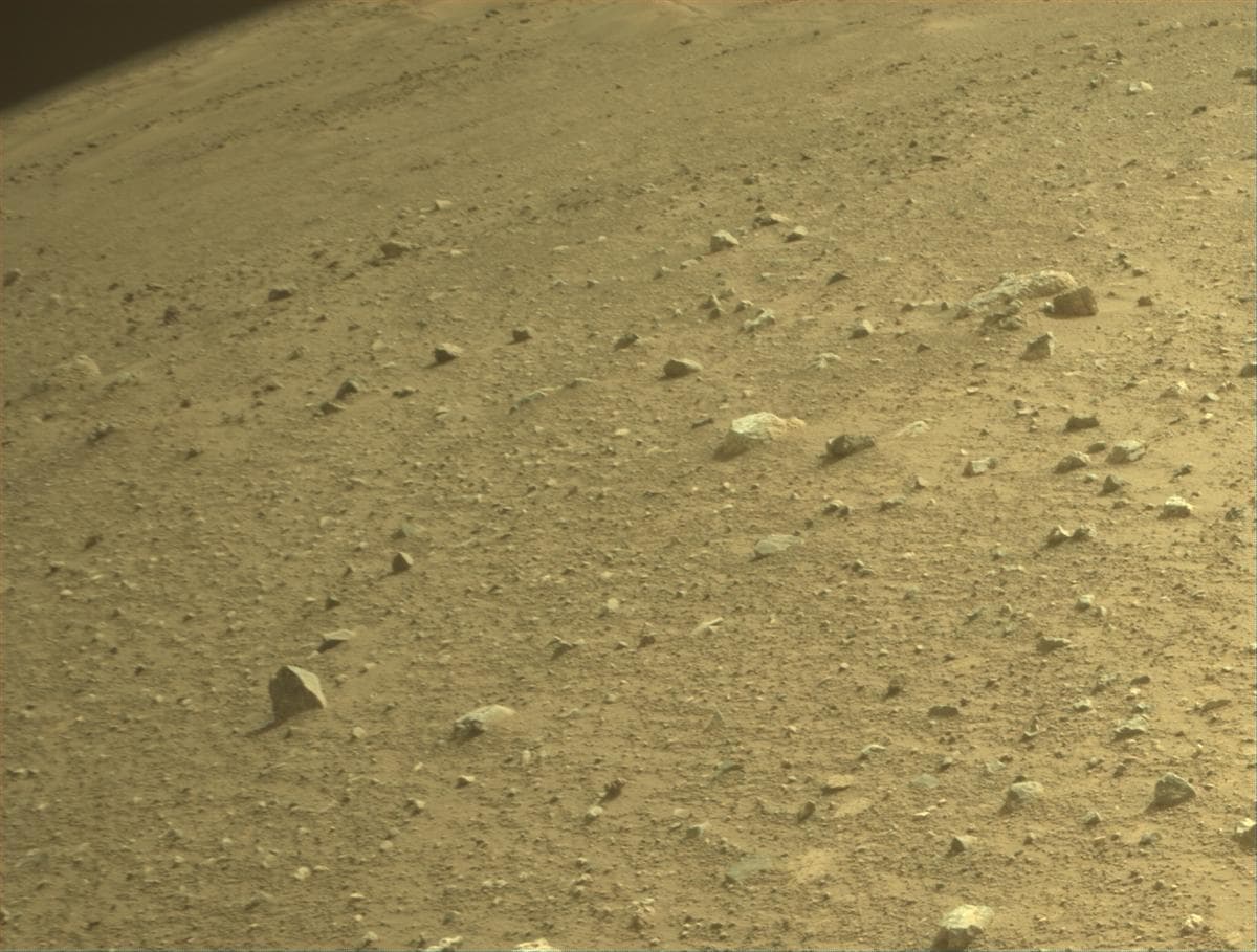 Mars image captured by FRONT_HAZCAM_RIGHT_A on Perseverance