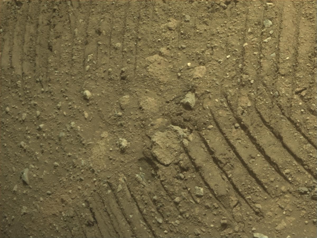 Mars image captured by FRONT_HAZCAM_RIGHT_A on Perseverance
