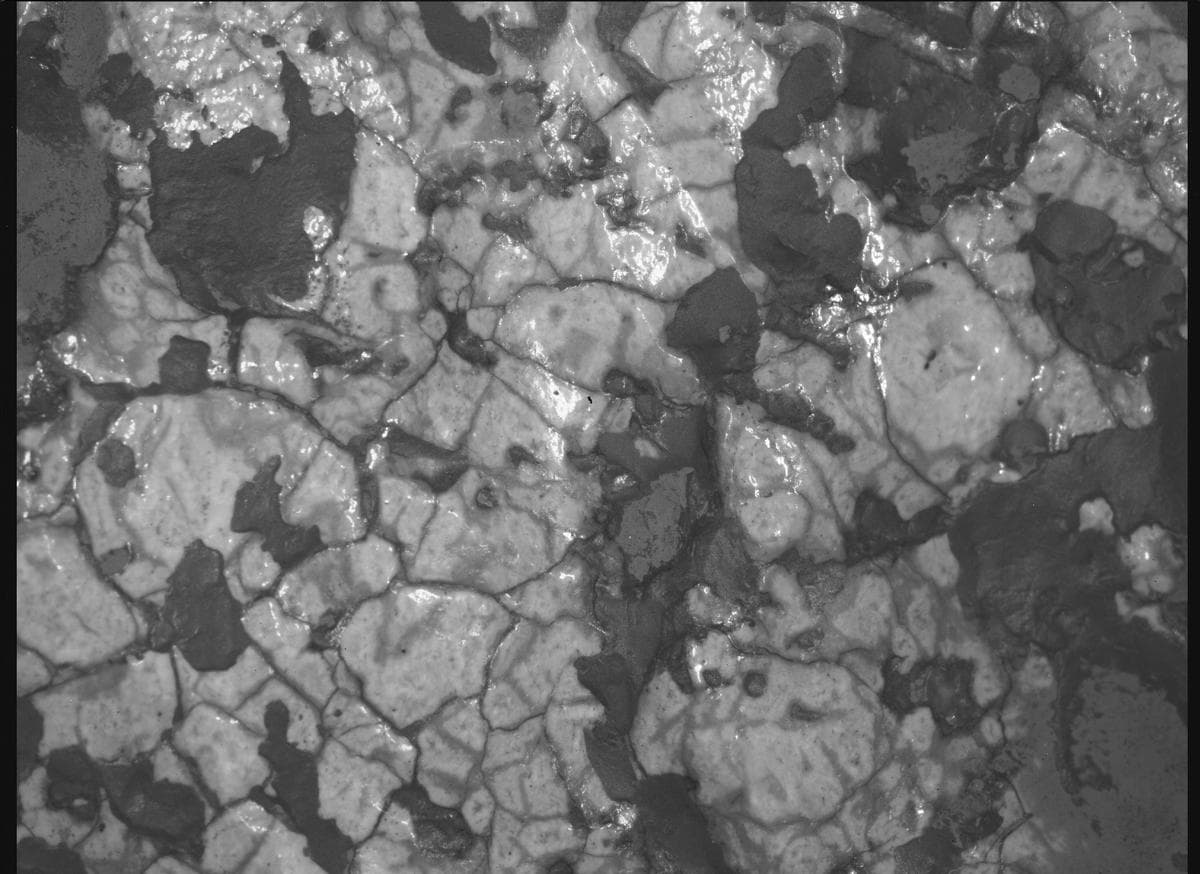 Mars image captured by SHERLOC_WATSON on Perseverance