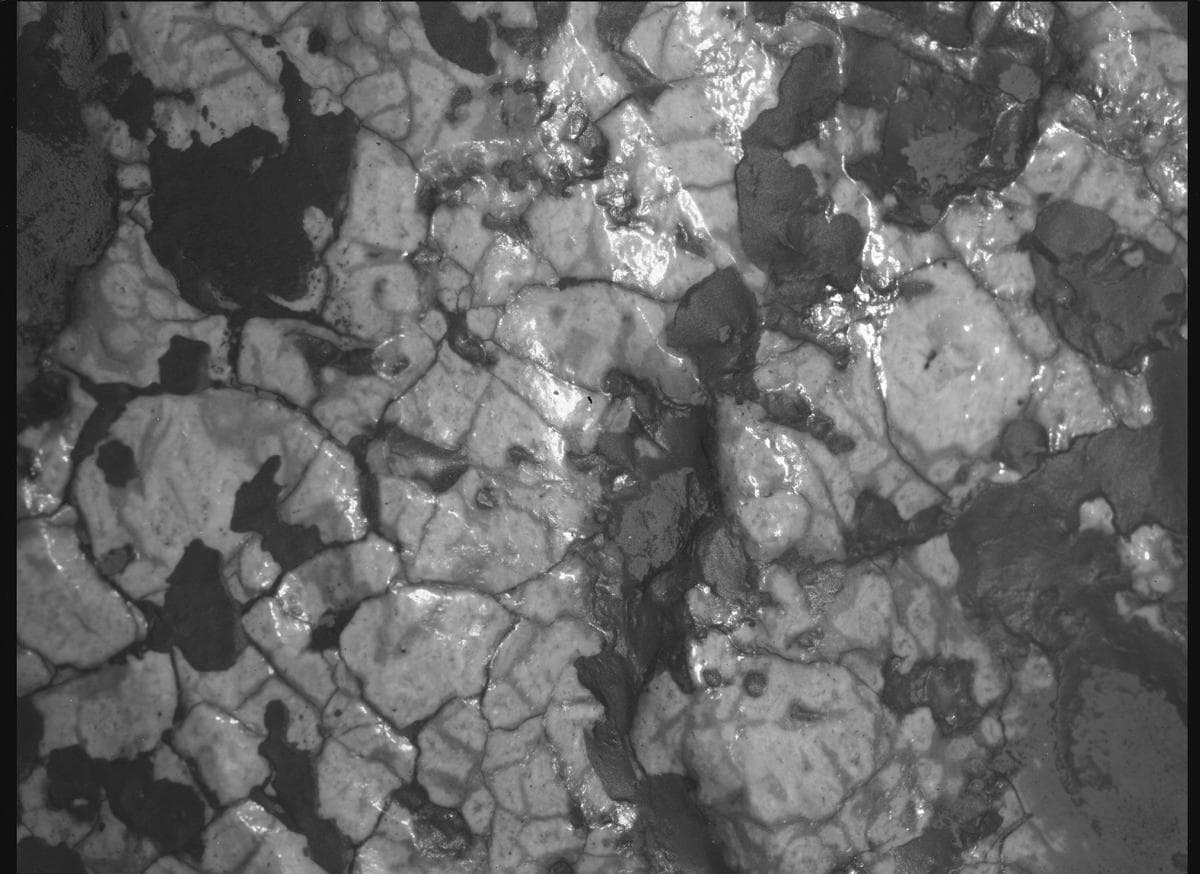 Mars image captured by SHERLOC_WATSON on Perseverance