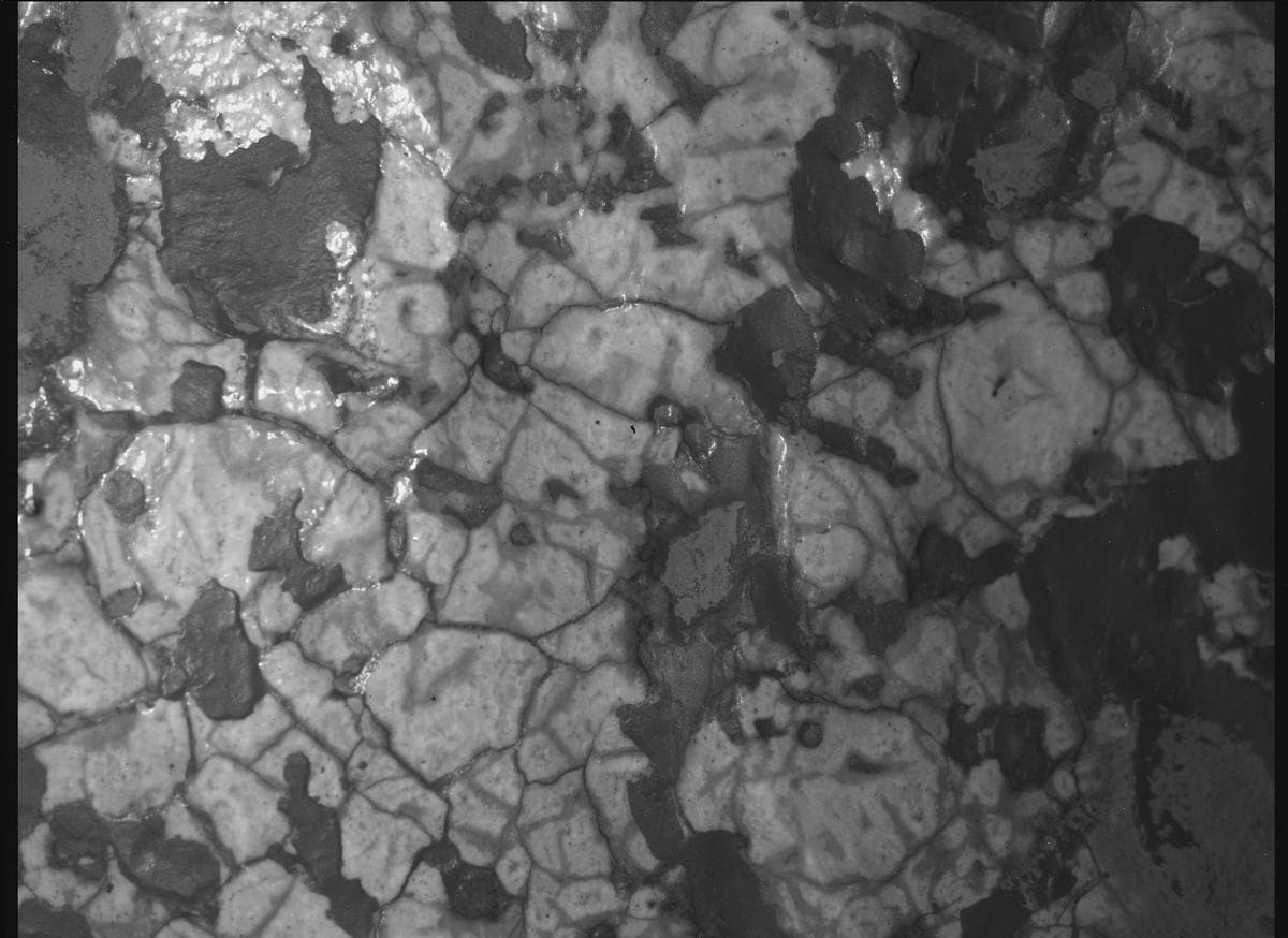 Mars image captured by SHERLOC_WATSON on Perseverance