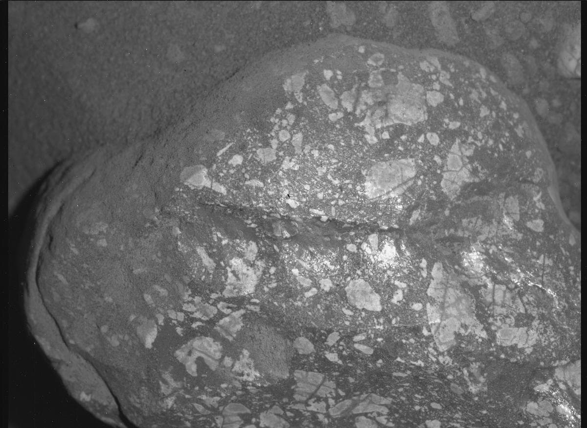 Mars image captured by SHERLOC_WATSON on Perseverance