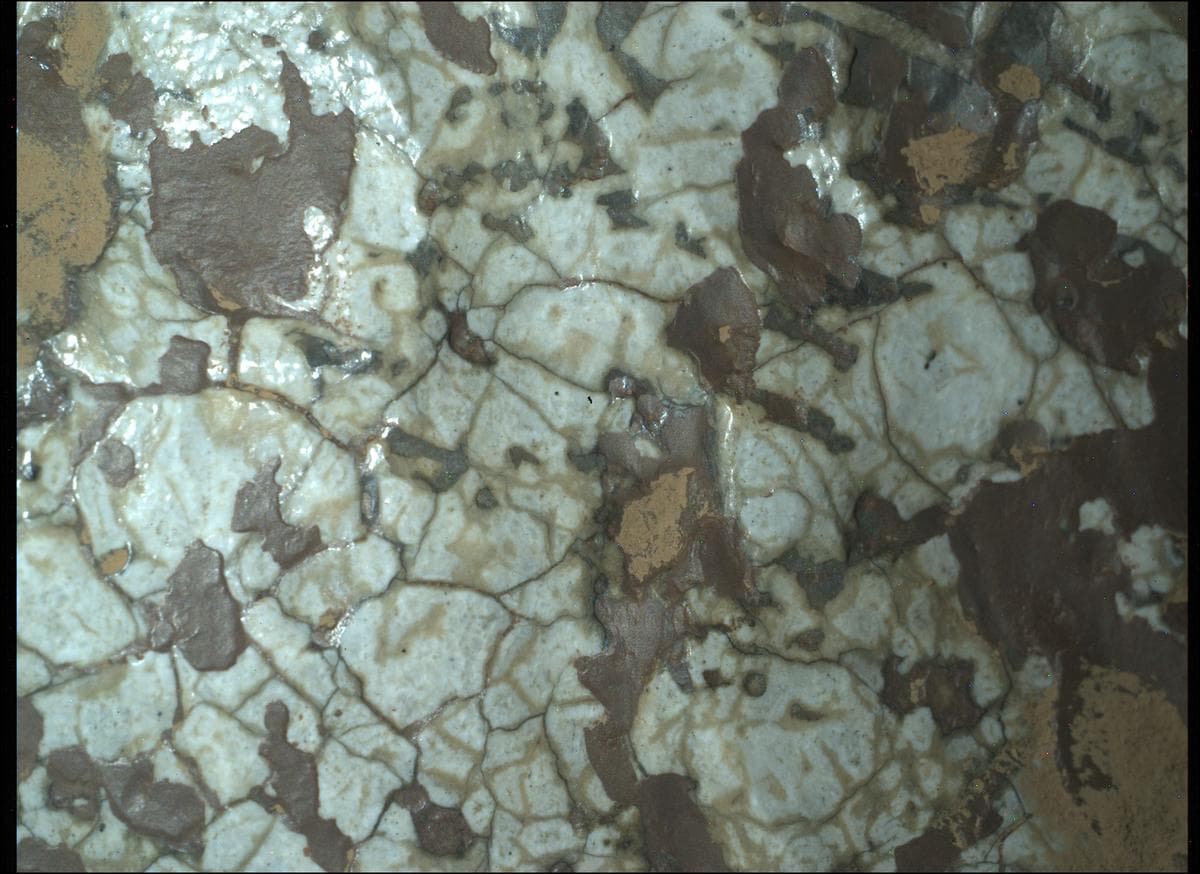 Mars image captured by SHERLOC_WATSON on Perseverance